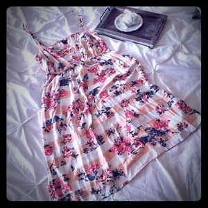 Torrid striped spaghetti strap dress